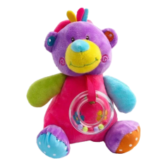 Брязкальце - м'яка іграшка Bambi C20560 з музичним механізмом  Ведмедик