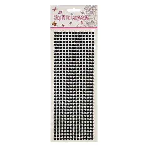 Наклейки декоративные XY-004(Black) на планшетке 504 шт