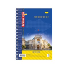 Блокнот для записів Б-Л4-40-1, 40 аркушів, клітина, пружина збоку