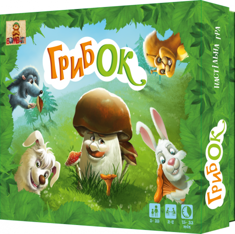 Детская настольная игра ГрибОК 800170 развивающая                                                                      