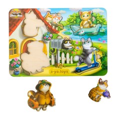 Деревянный пазл-вкладыш 