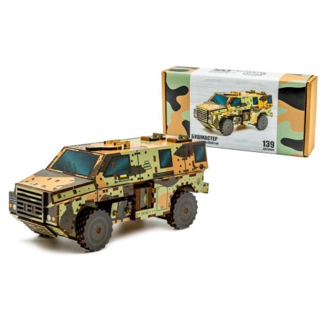 Деревянный 3D конструктор "Бушмастер" 139-0209, 139 деталей