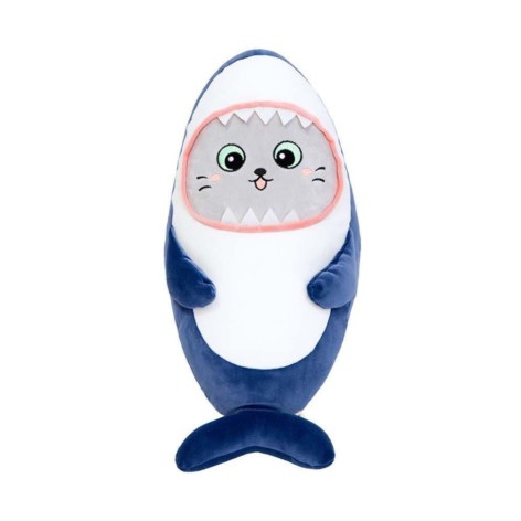 Дитяча м'яка іграшка "Кіт в костюмі акули" K15252, розмір 25 см