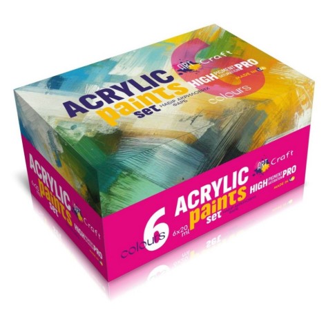 Набор акриловых красок 5081-AC 6 штук по 20 мл