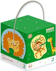 Дитячий пазл Дикі тварини DoDo 300153, 2-3-4 елемента