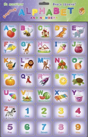 Магнітний набір букв 