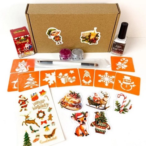 Подарунковий набір "Різдвяне диво: Чарівний Подарунок" gift-box-christmass-1kid