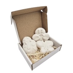 Гіпсові фігурки для декорування "Чарівні комахи" gips005, 3 фігурки