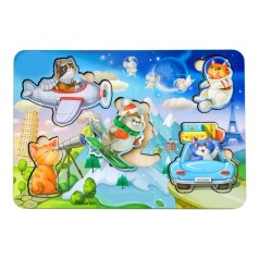 Деревянный пазл-вкладыш 