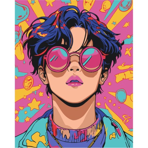 Картина по номерам "Розовые очки" 10162-AC 40х50 см