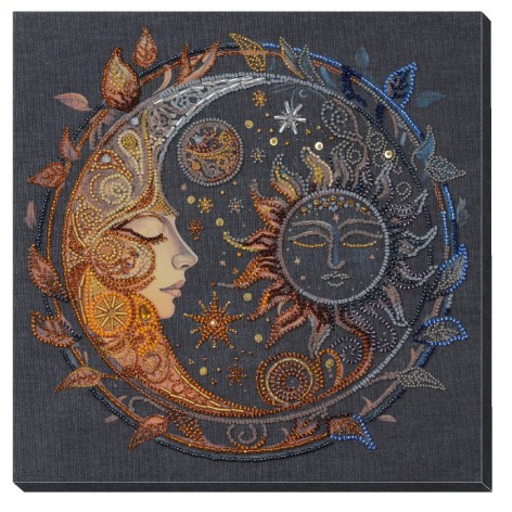 Набор для вышивки бисером "В плену ночи" AB-896 25,5х25,2 см