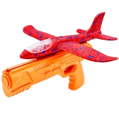 Ігровий набір Літак на запуску TD202375(Red-Orange) 23 см, зі світлом