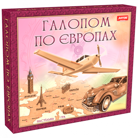 Настольная игра бродилка Artos Games "Галопом по Европе" развивающая 0840 