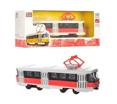 Іграшкова модель Трамвай PLAY SMART 6411 інерційний  6411D