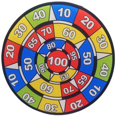 УЦІНКА!!! Дартс дитячий Bambi M 5990-1-UC на липучці, м'ячики 2 шт, дротики 2 шт