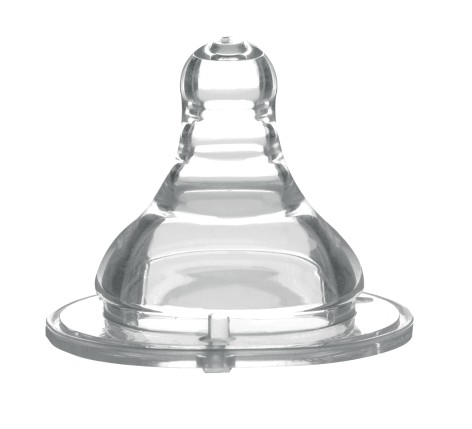 Соска антиколікова для пляшечок з широким отвором - середній потік 