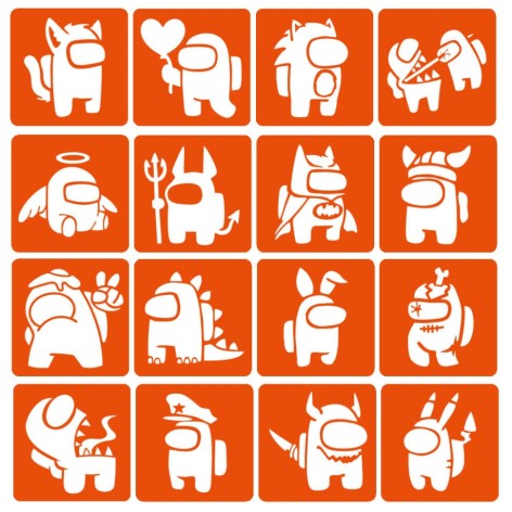 Набір трафаретів для біо-тату 