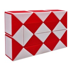 Головоломка Змейка Рубика 750-287, 24 элемента Красный