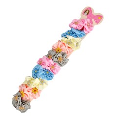 Детская резинка для волос с цветочками 0108-332, 10 пар