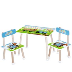 Детский Столик M 501-22 столешница 60 х 40 см, 2 стульчика
