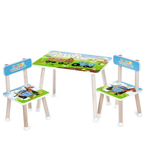 Детский Столик M 501-22 столешница 60 х 40 см, 2 стульчика