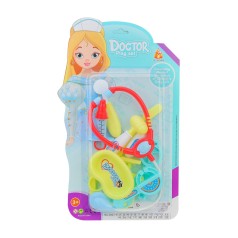 Игрушечный набор юного врача 2021-10-11, стетоскоп, аксессуары Бирюзовый
