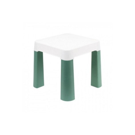 Дитячий табурет 0884TXK, біло-зелений, до 75 кг 32 х 32 х 28 см