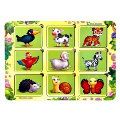 Дерев'яний пазл-вкладиш 