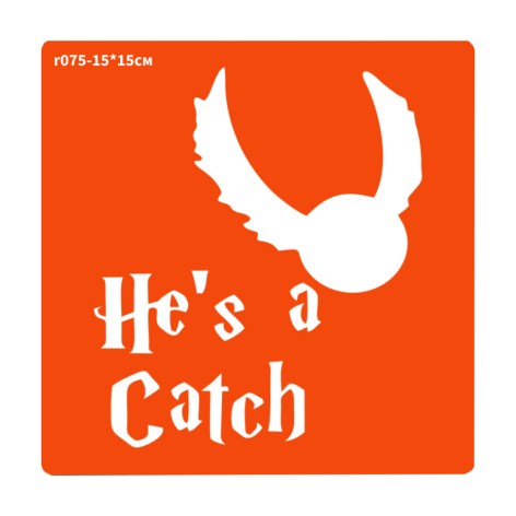 Трафарет для био-тату Гарри Поттер r075-15*15см, размер 15х15см