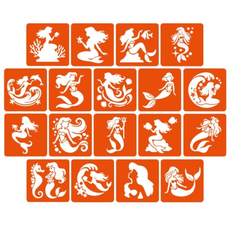 Набір трафаретів для біо-тату 