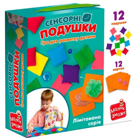 Игра развивающая "Сенсорные подушки" VT1100-03, 12 карточек, 12 подушек
