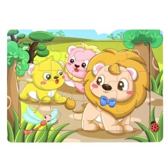 Детский деревянный пазл-вкладыш 