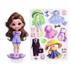 Дитячий набір для творчості "Магнітний гардероб" 8886-4 одяг та аксесуари