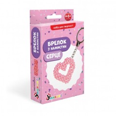 Набір для творчості Брелок з намистин "Серце" ВН-001, 6,5х5,5 см