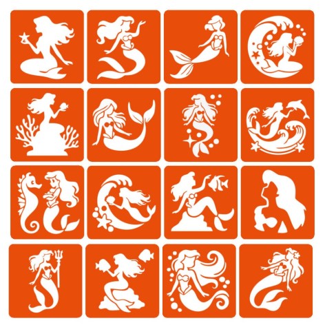 Набір трафаретів для біо-тату 