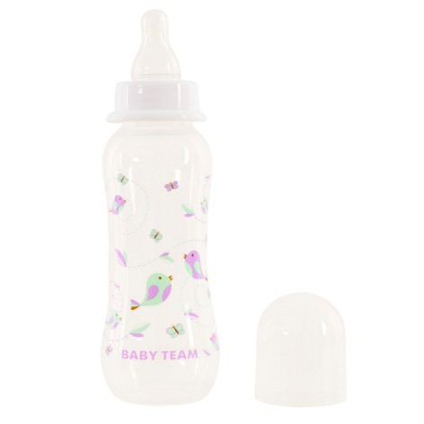 Бутылочка для кормления с силиконовой соской 1121_білий 250 мл