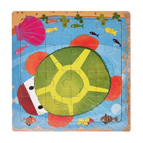 Дерев'яний пазл-вкладиш Черепаха 73260-12, 16 деталей