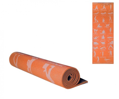 Йогамат MS1845, 173х61см  Помаранчевий