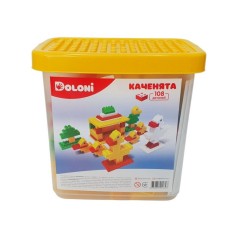 Конструктор "Каченята" 013888/11 в пластиковому боксі, 108 деталей