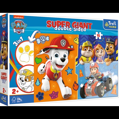 Пазли + розмальовка - (15 елм.SUPER GIANT) - 