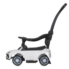 Дитяча каталка-толокар M 5044L-1 білий, з батьківською ручкою