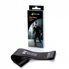 Еспандер для ніг Mini Bands Way4you w40015 чорний, 9-14 кг
