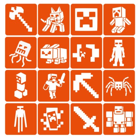 Набір трафаретів для біо-тату 