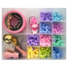 Набір для творчості "Сургучний штамп" C712-5-6, 10 кольорів