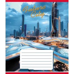 Зошит учнівський "Міста майбутнього" 024-550177K-1 в клітинку, 24 аркуші