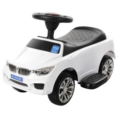 Дитяча каталка-толокар M 3503B-1 Білий, з батьківською ручкою