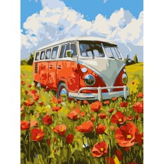 Картина за номерами "Подорож у червоне" ©art_selena_ua KHO6392, 30х40 см